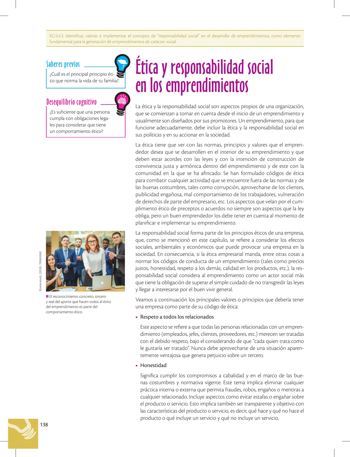 Página 138 de Emprendimiento Y Gestion · 2do BGU · 2019
