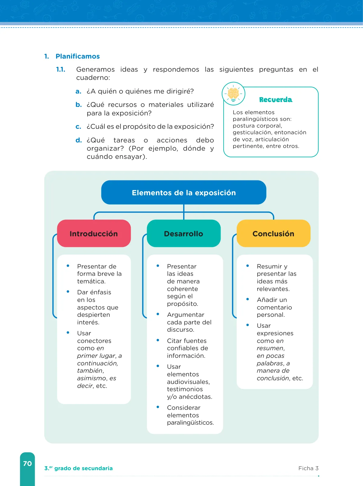 Miniatura página 72 de Fichas de aprendizaje de Comunicación 3 · 2024