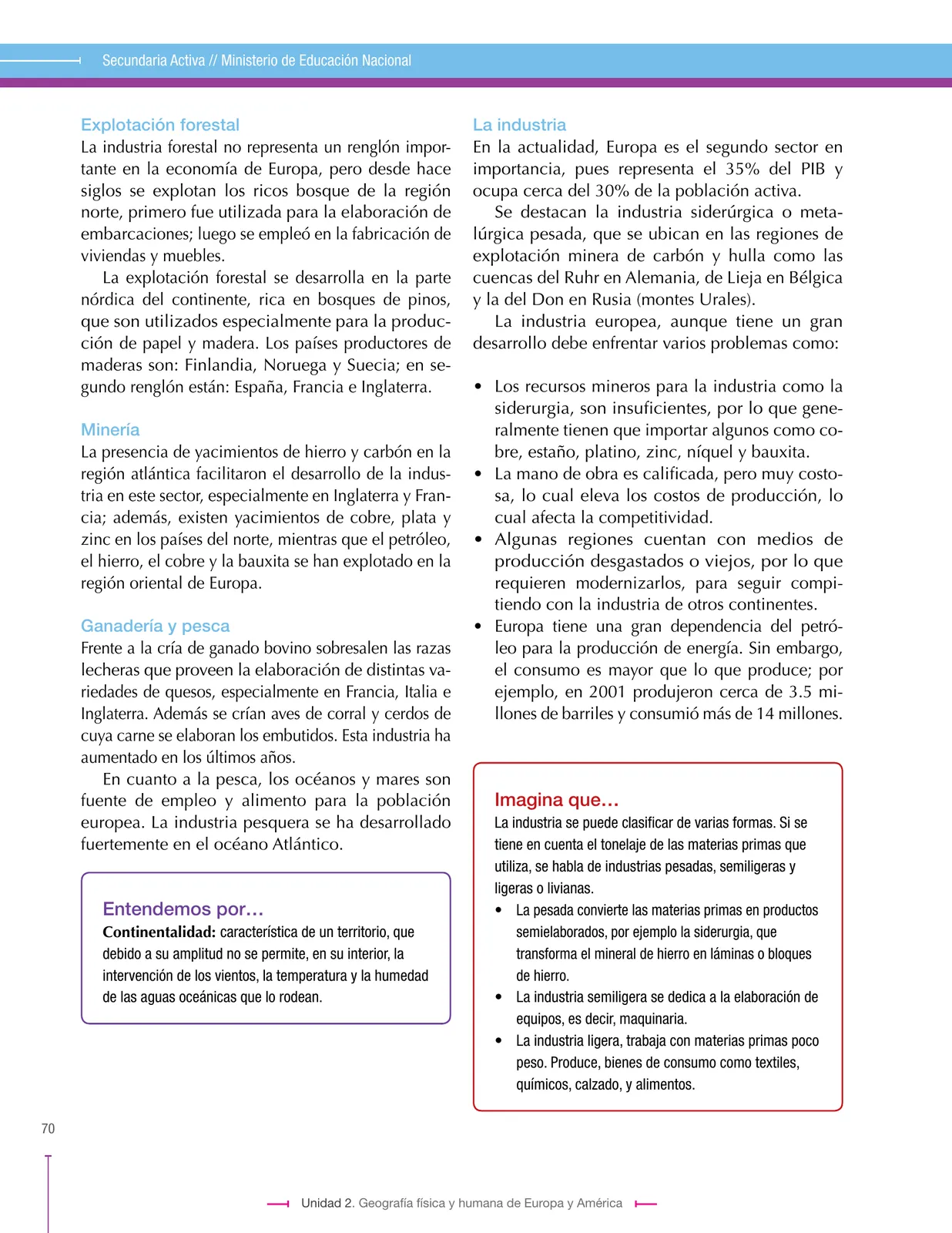 Miniatura página 70 de Ciencias Sociales 7° · Secundaria Activa