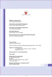 Página de Lengua de señas peruana : guía para el aprendizaje de la lengua de señas peruana, vocabulario básico · 2015