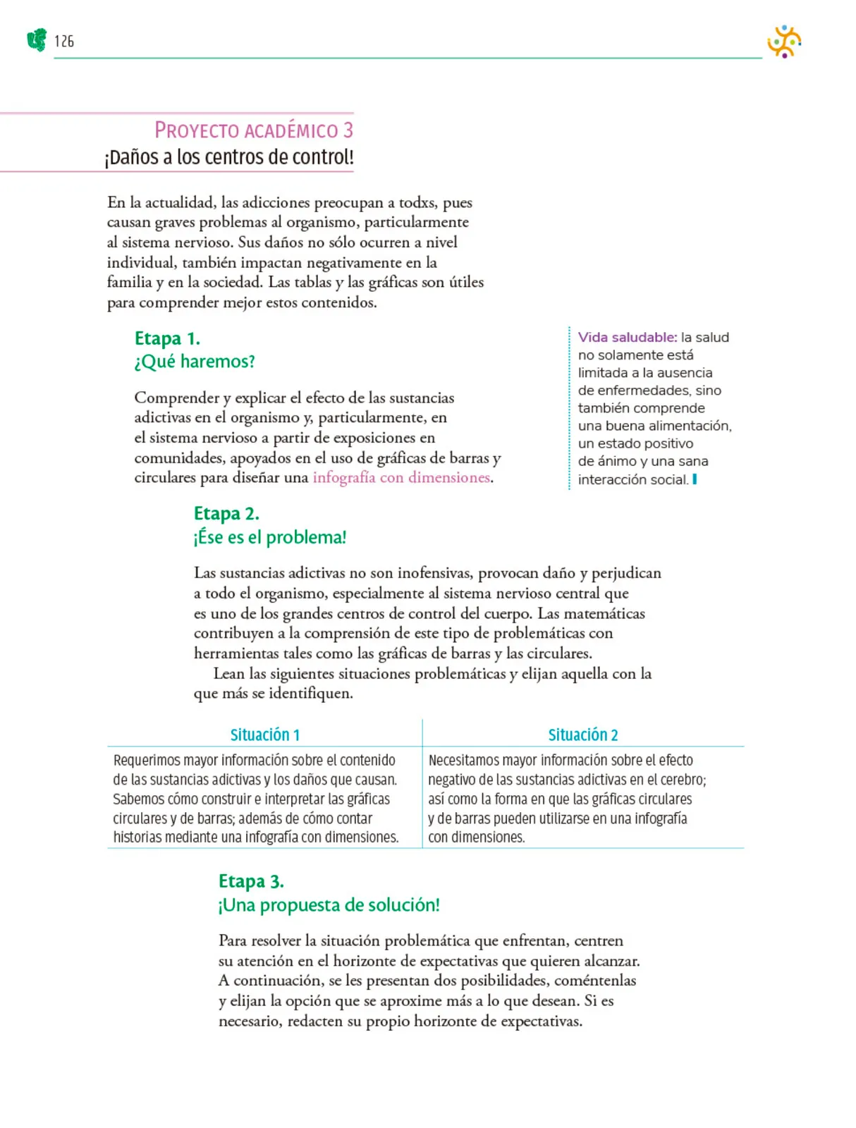 Página 127 de Colección Ximhai. Nuestro libro de Proyectos. Tomo I. Libro de Educación Telesecundaria Grado 1° Ciclo Escolar 2025 - 2026