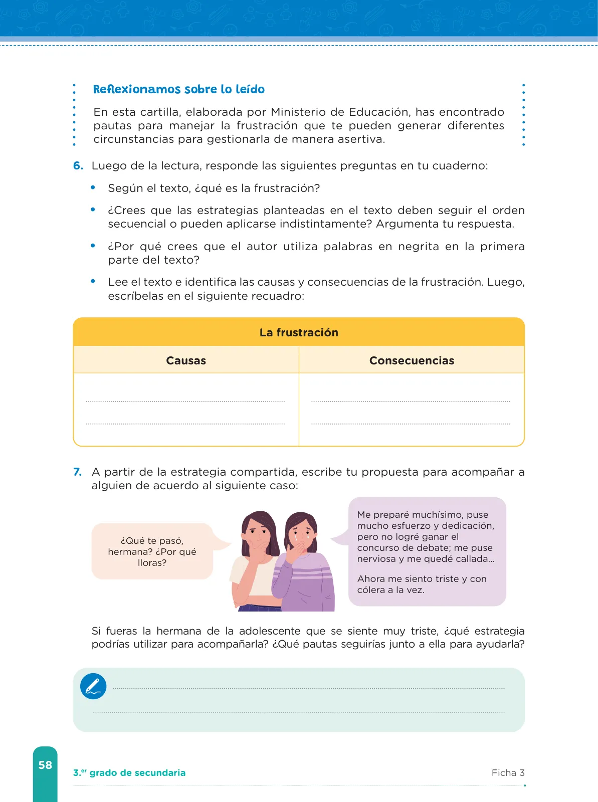Página 60 de Fichas de aprendizaje de Comunicación 3 · 2024