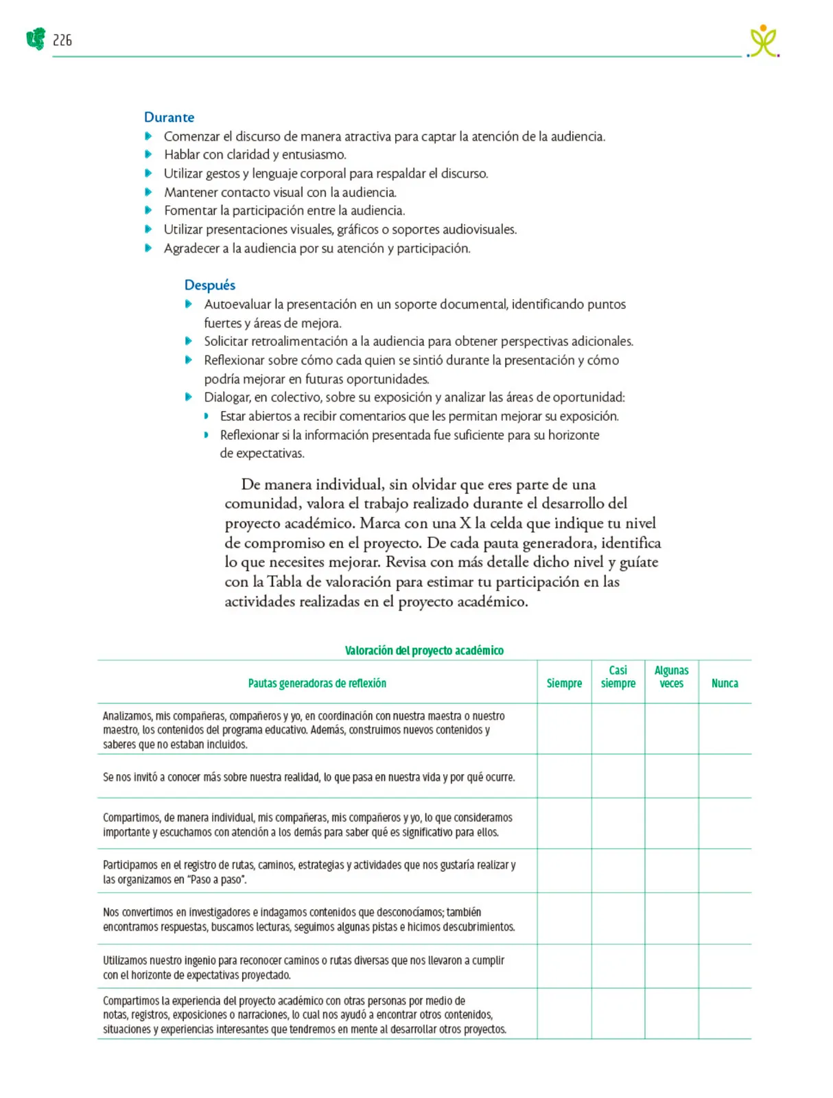 Miniatura página 227 de Colección Nanahuatzin. Nuestro libro de Proyectos.  Tomo III.  Libro de Educación Telesecundaria Grado 3°  Ciclo Escolar 2025 - 2026