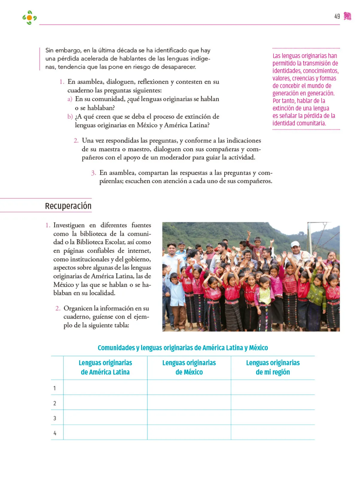 Página 50 de Colección Ximhai. Nuestro libro de proyectos. Libro de Educación Secundaria Grado 1° Ciclo Escolar 2025 - 2026