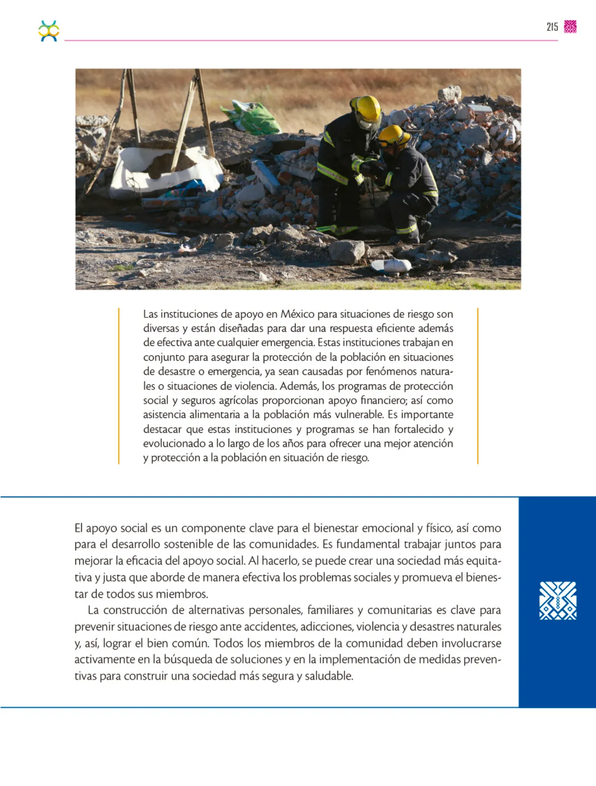 Página 216 de Colección Nanahuatzin. De lo humano y lo comunitario. Libro de Educación Secundaria Grado 3° Ciclo Escolar 2025 - 2026