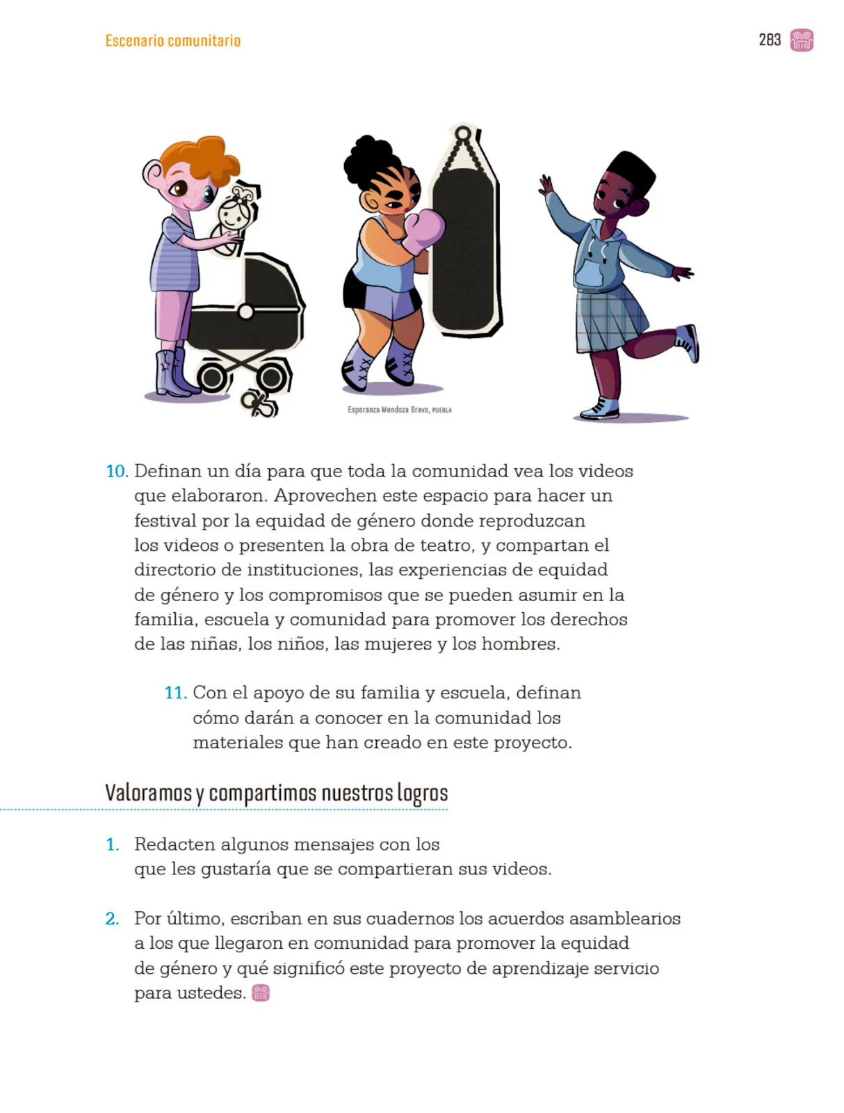 Miniatura página 286 de Proyectos Comunitarios.   Libro de Educación Primaria Grado 4°  Ciclo Escolar 2025 - 2026