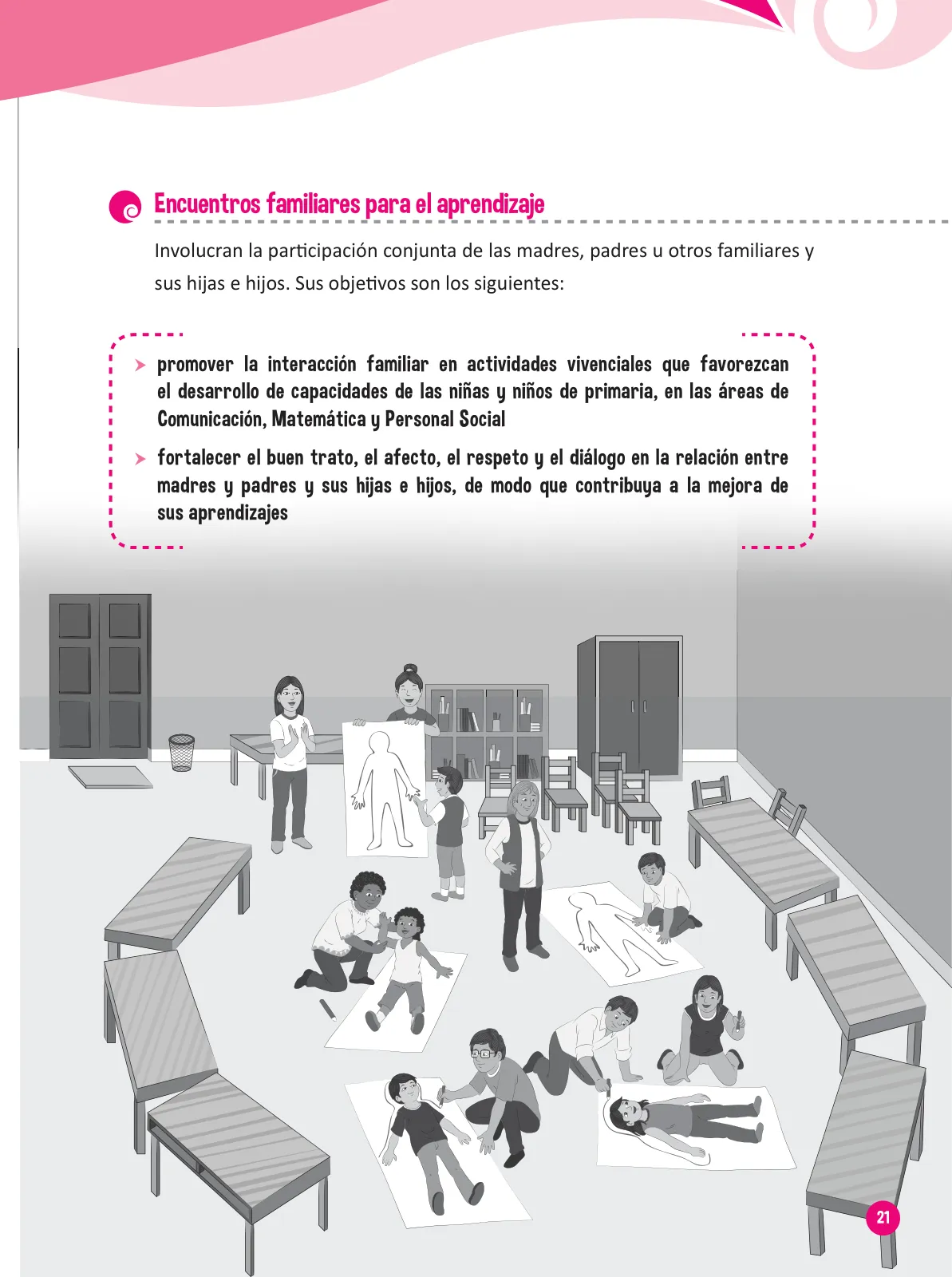 Miniatura página 23 de Guía para el trabajo docente con las familias del ciclo III de Primaria · 2016