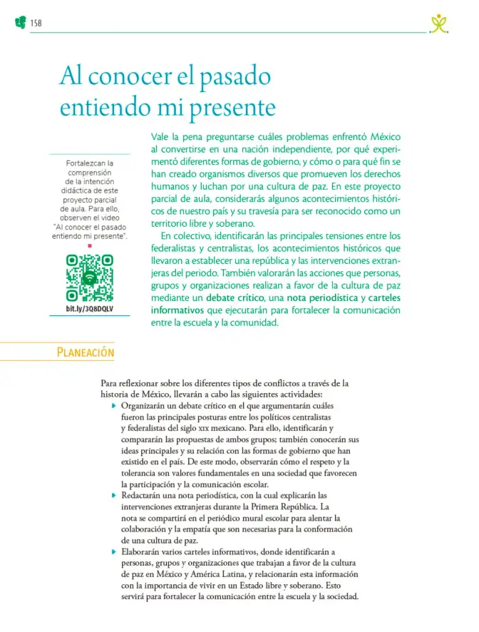 Página 159 de Colección Sk´asolil. Nuestro libro de Proyectos. Tomo II. Libro de Educación Telesecundaria Grado 2° Ciclo Escolar 2025 - 2026
