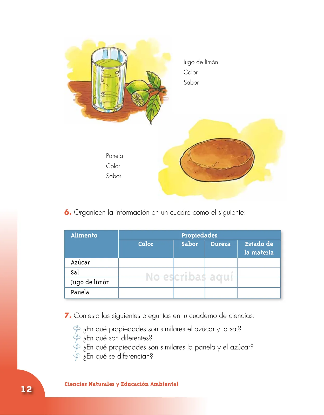 Miniatura página 12 de Ciencias Naturales 3° · Cartilla 03