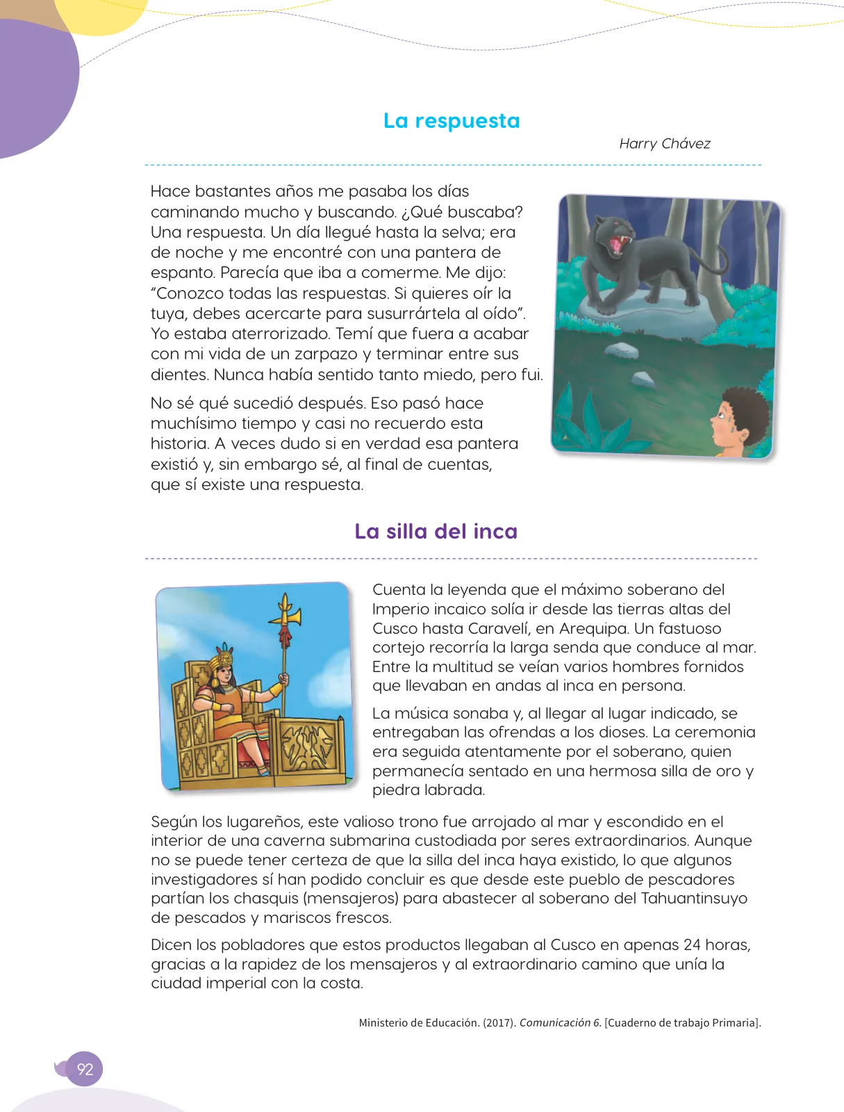 Miniatura página 94 de Cuadernillo de Comunicación 6, sexto grado de Primaria · 2023
