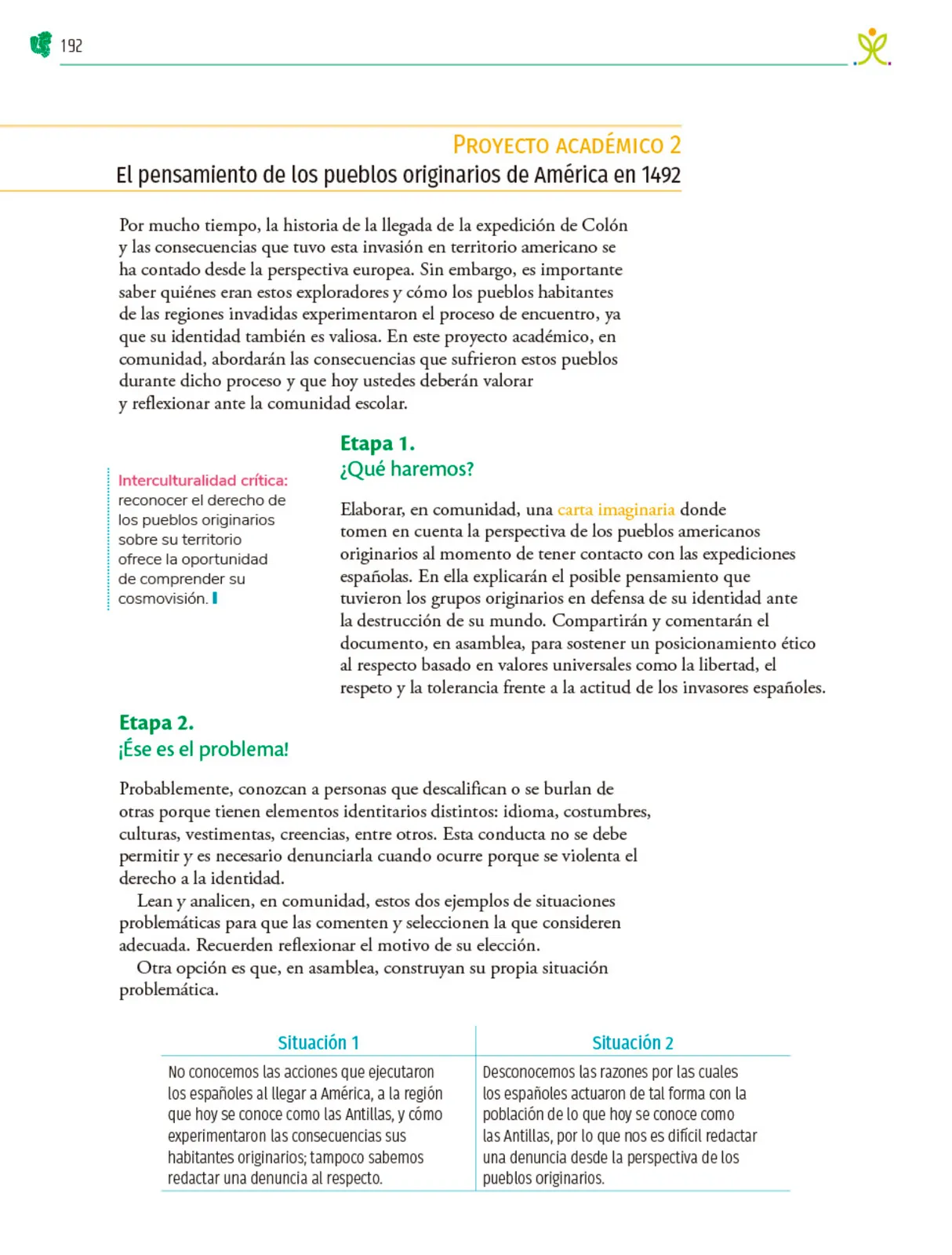 Página 193 de Colección Sk´asolil. Nuestro libro de Proyectos. Tomo I. Libro de Educación Telesecundaria Grado 2° Ciclo Escolar 2025 - 2026