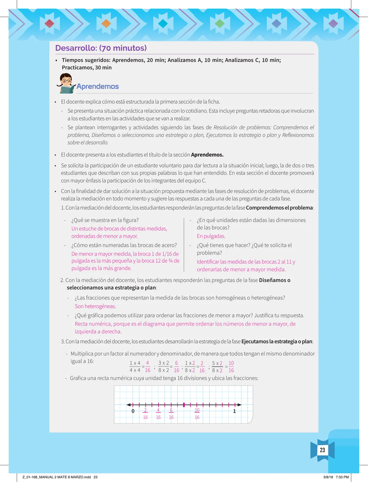 Miniatura página 25 de Resolvamos problemas 2 : manual para el docente 2018 · 2018