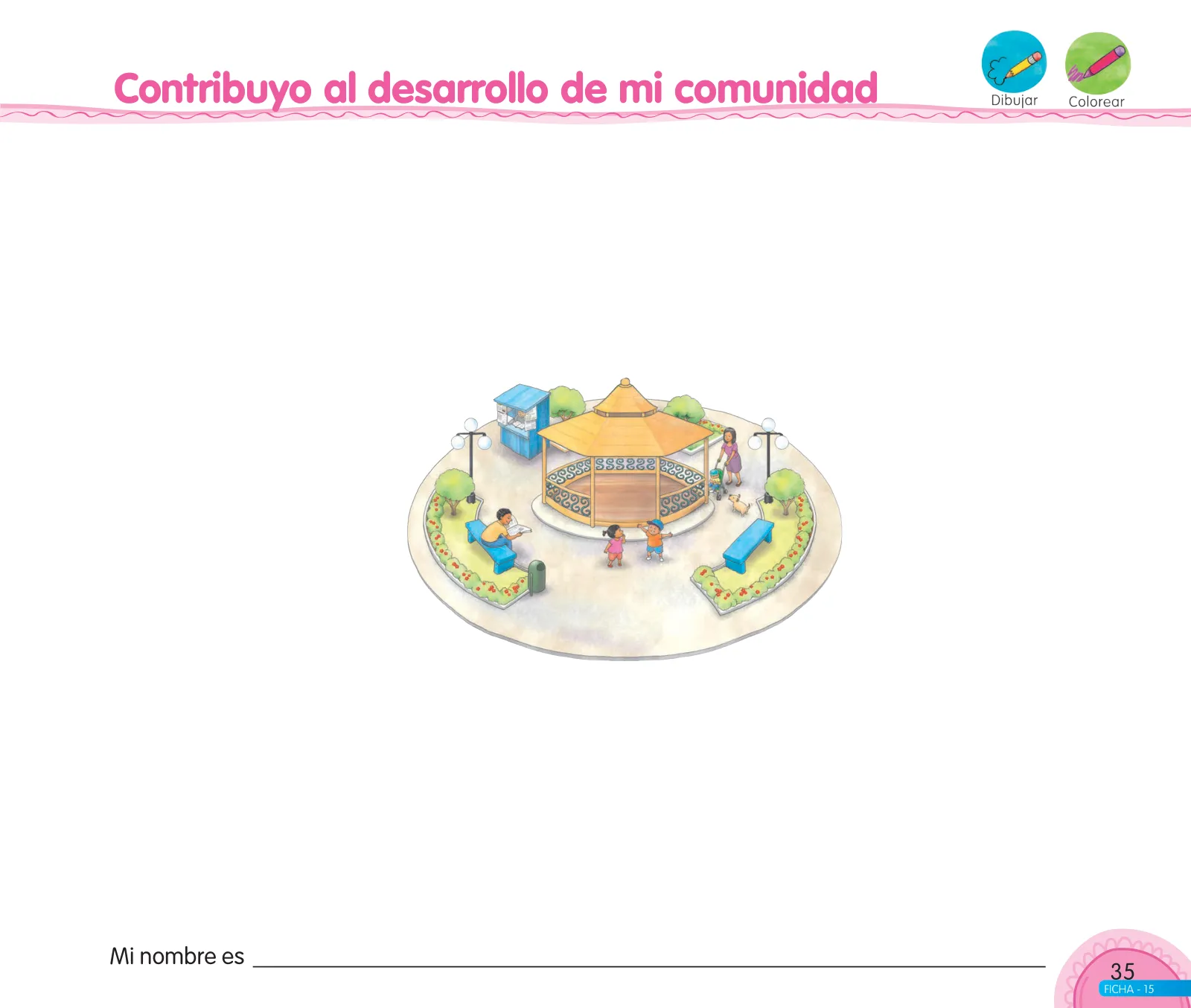 Página 37 de Aprendemos jugando : cuaderno de trabajo para niños y niñas de 4 años · 2017