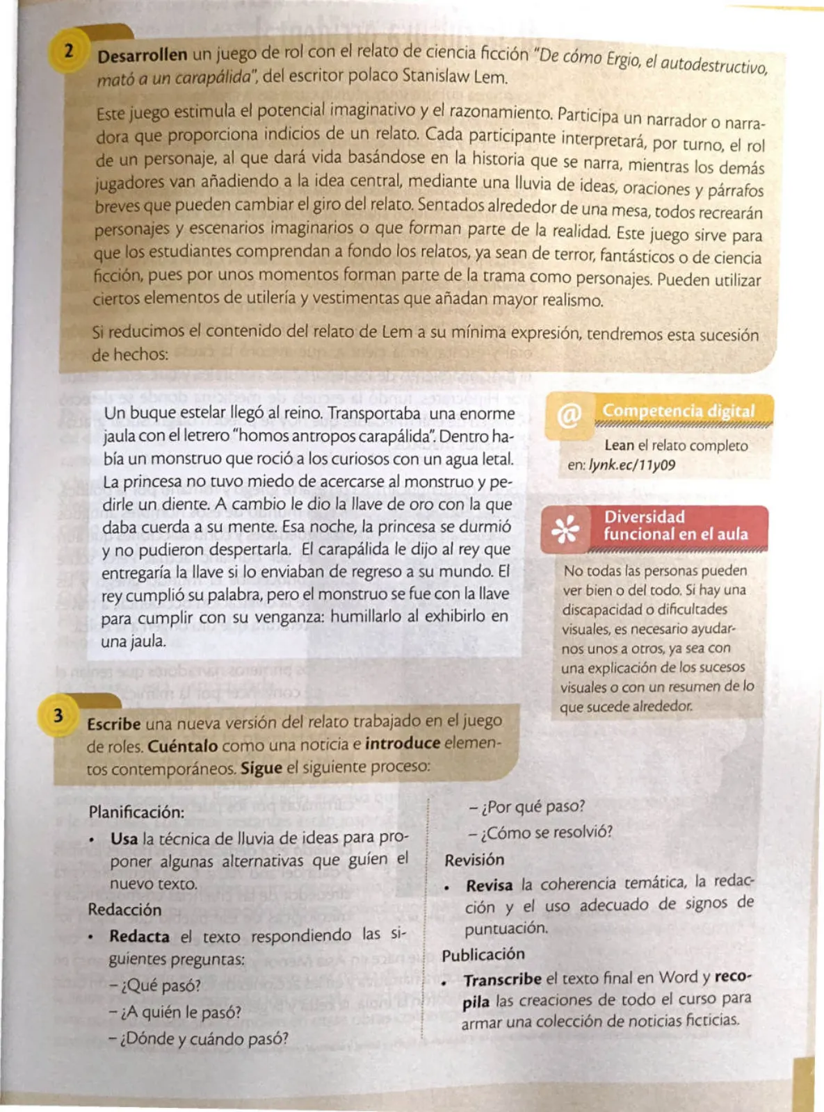 Página 58 de Lengua y Literatura 1 BGU · 2024