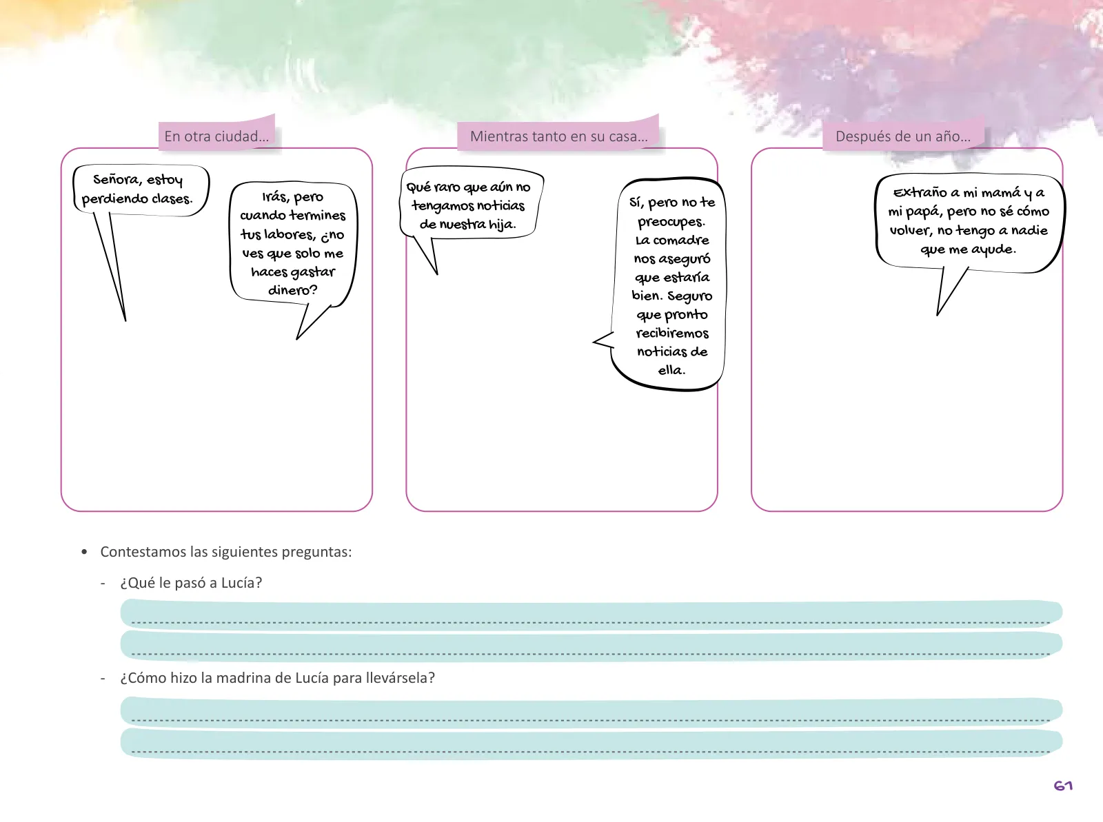 Página 63 de Cuadernillo de Tutoría 6 : sexto grado de Educación Primaria · 2021