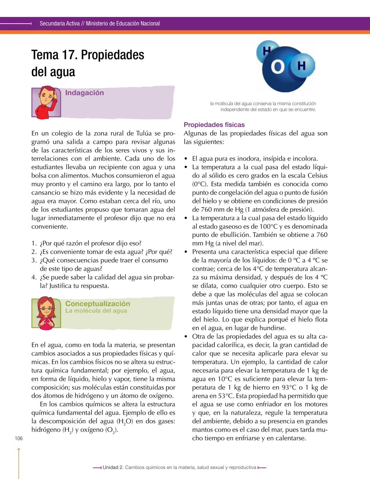 Miniatura página 106 de Ciencias Naturales 8° · Secundaria Activa