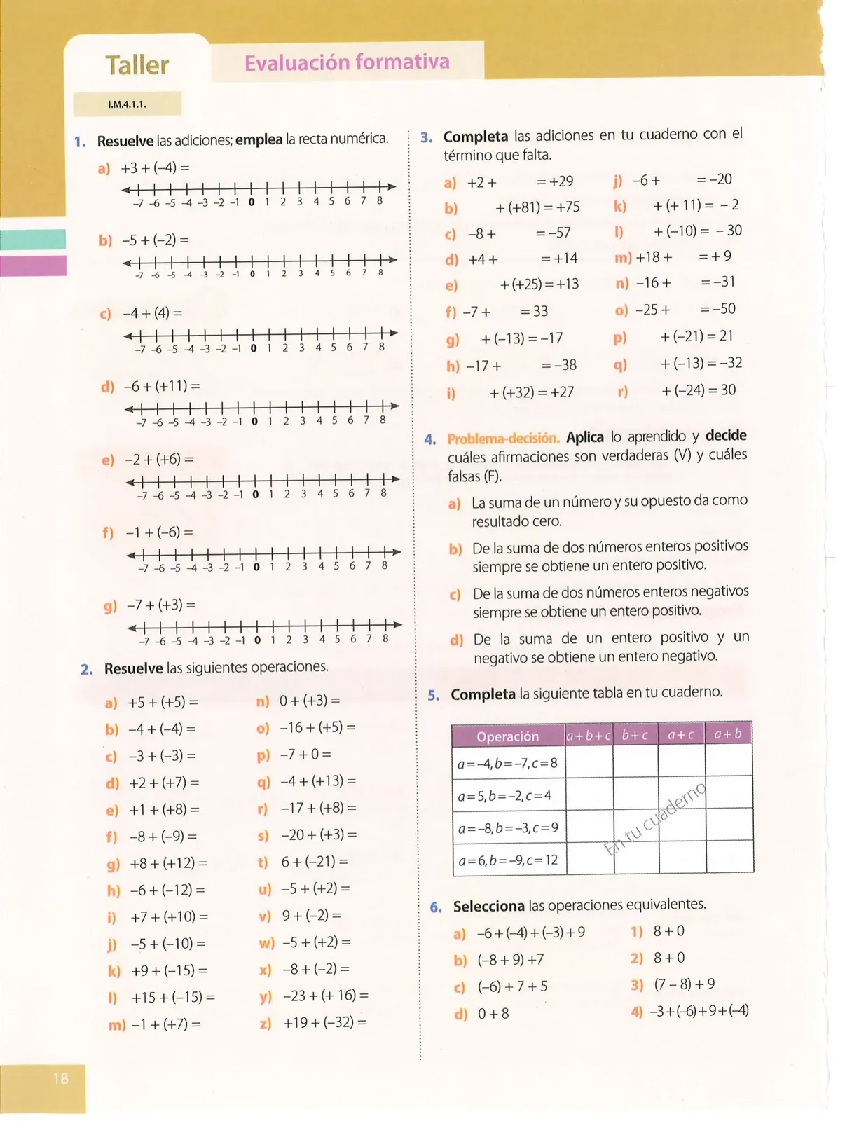Miniatura página 18 de Matematica · 8 EGB · 2025