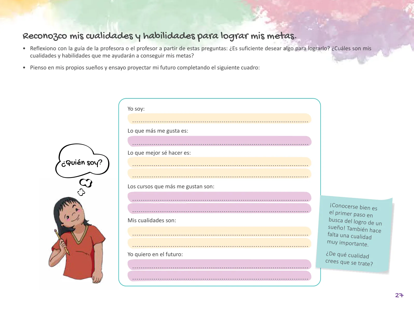 Página 29 de Cuadernillo de Tutoría 6 : sexto grado de Educación Primaria · 2021