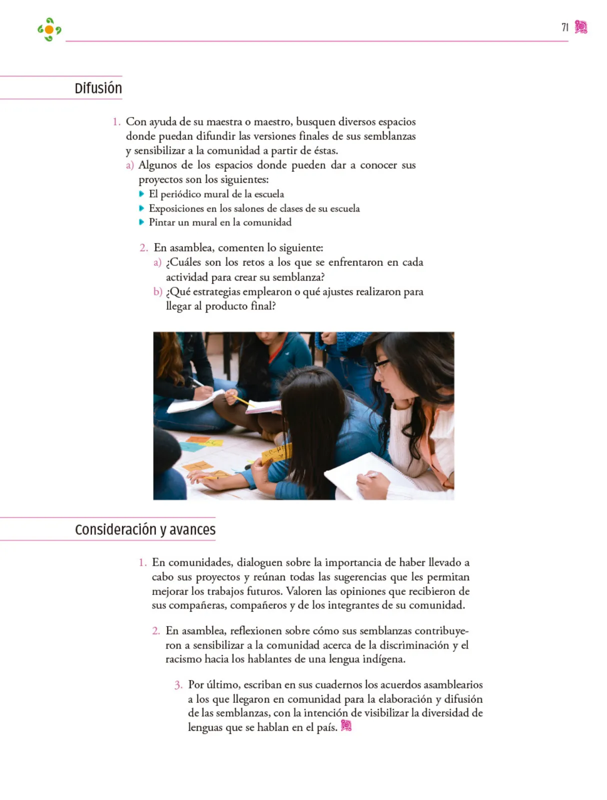 Página 72 de Colección Ximhai. Nuestro libro de proyectos.   Libro de Educación Secundaria Grado 1°  Ciclo Escolar 2025 - 2026