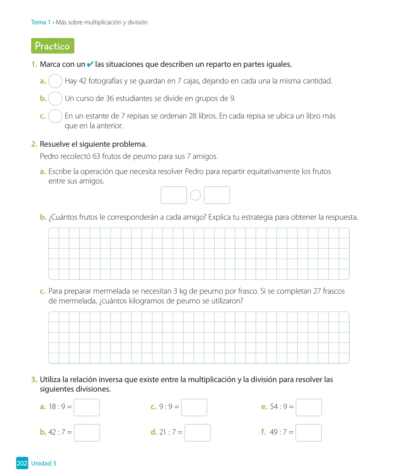 Página 204 de Matemática – Tercero Básico | Texto del Estudiante MINEDUC – Descargar PDF · 2024