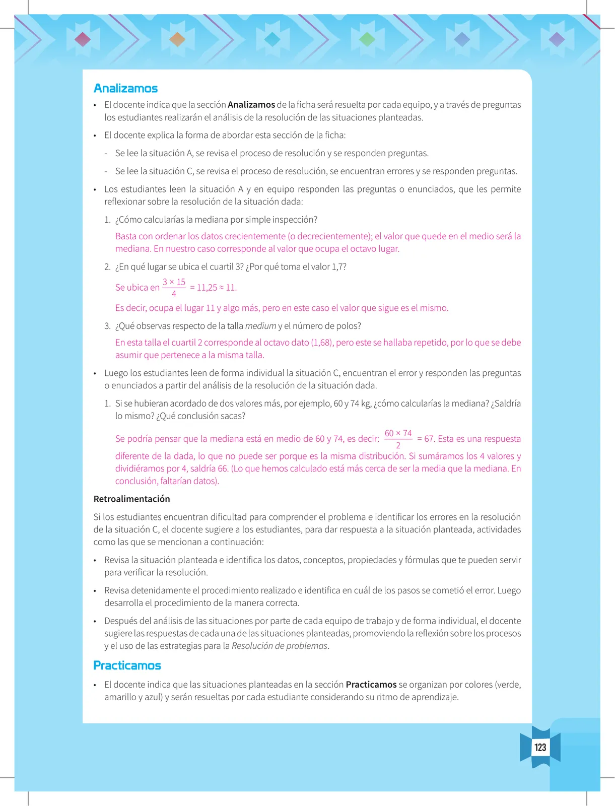 Miniatura página 125 de Resolvamos problemas 5 : manual para el docente 2018 · 2018