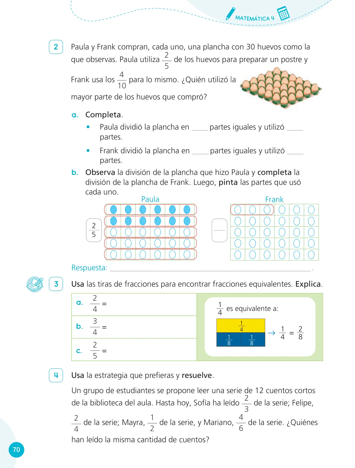 Página 72 de Cuadernillo de Matemática 4, cuarto grado de Primaria · 2023