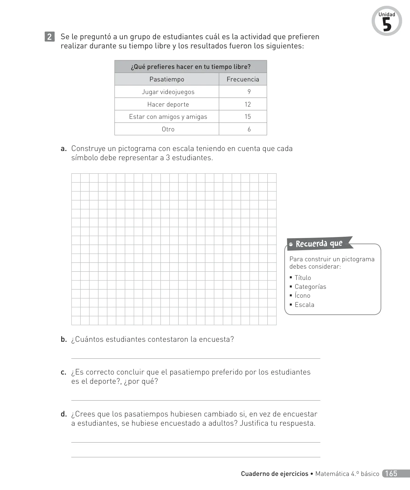 Miniatura página 166 de Matemática – Cuarto Básico | Texto del Estudiante MINEDUC – Descargar PDF · 2024