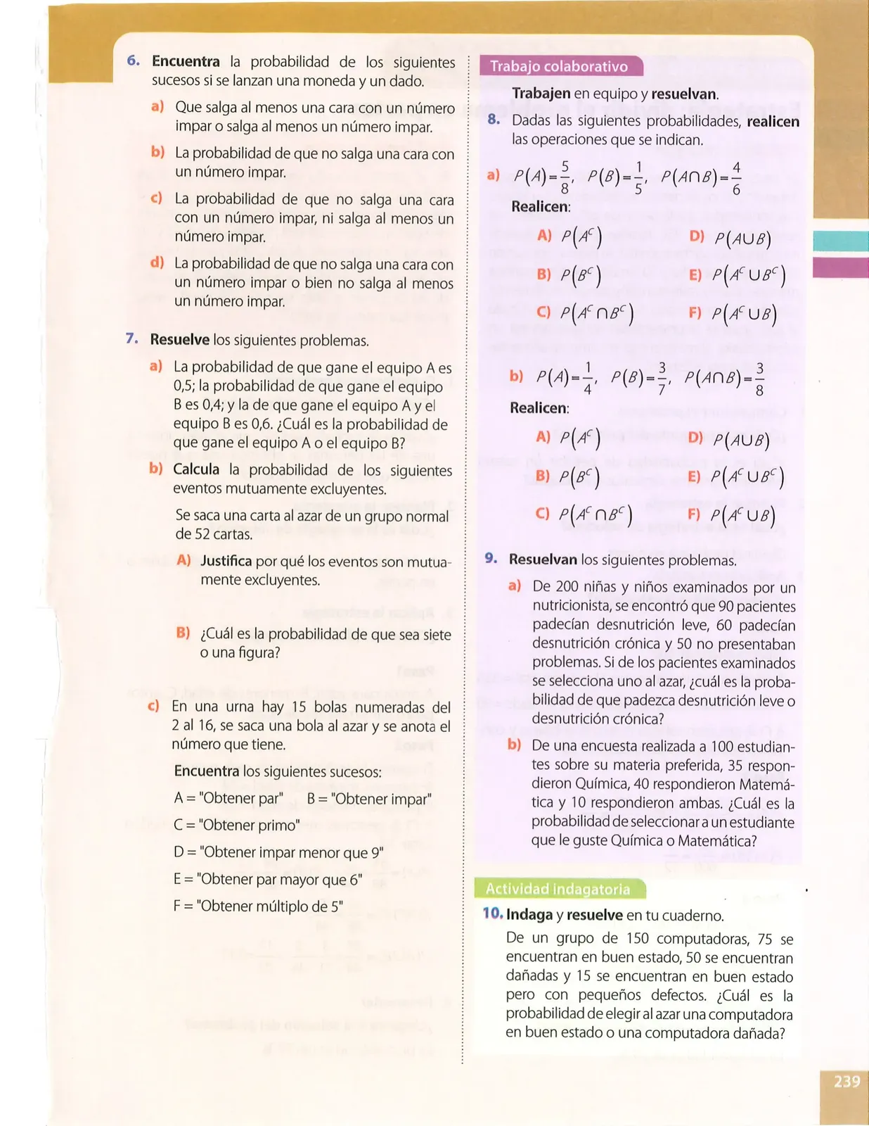 Miniatura página 239 de Matematica · 10 EGB · 2025