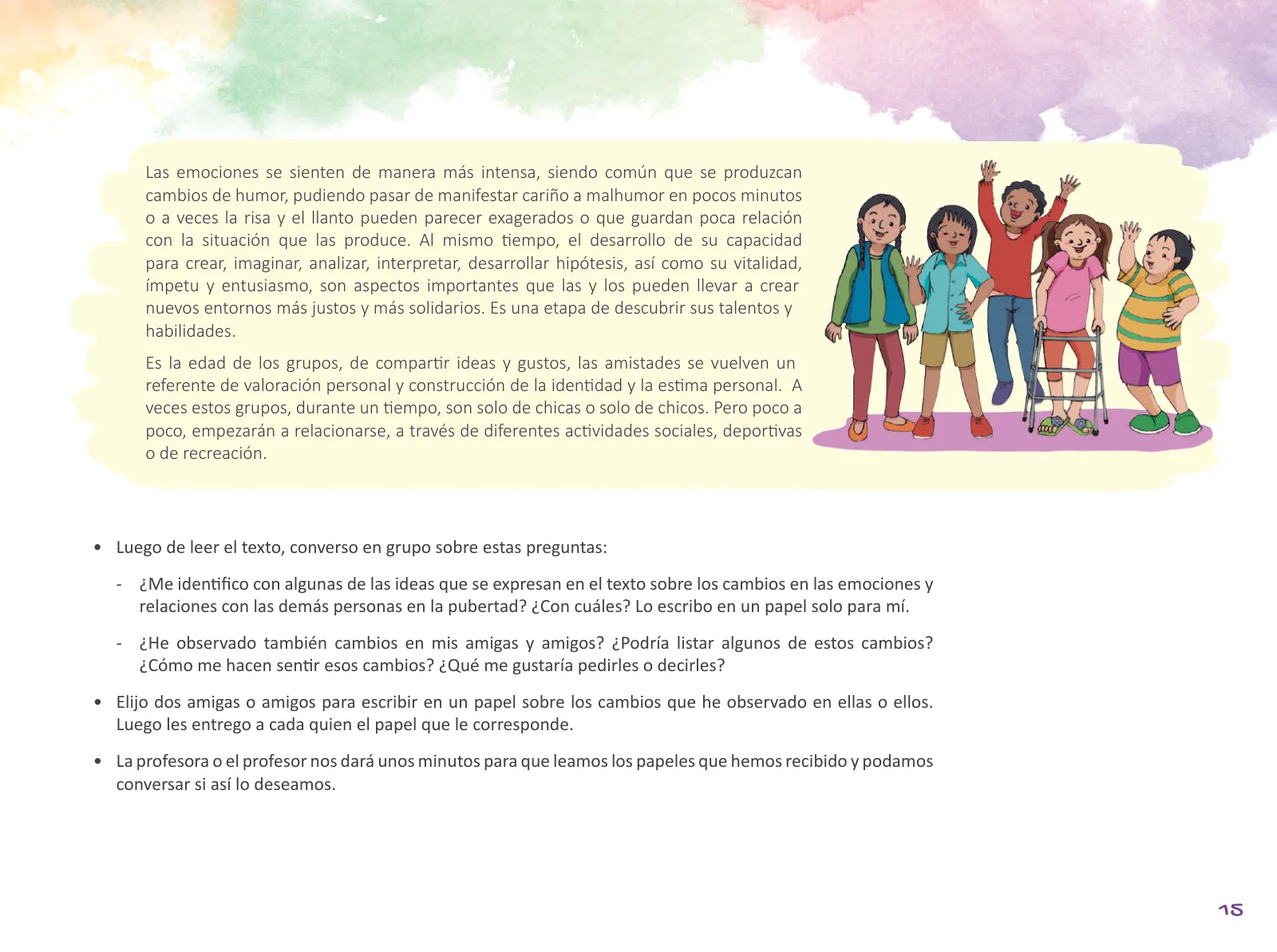Página 17 de Cuadernillo de Tutoría Sexto Grado Educación Primaria 2019 · 2019