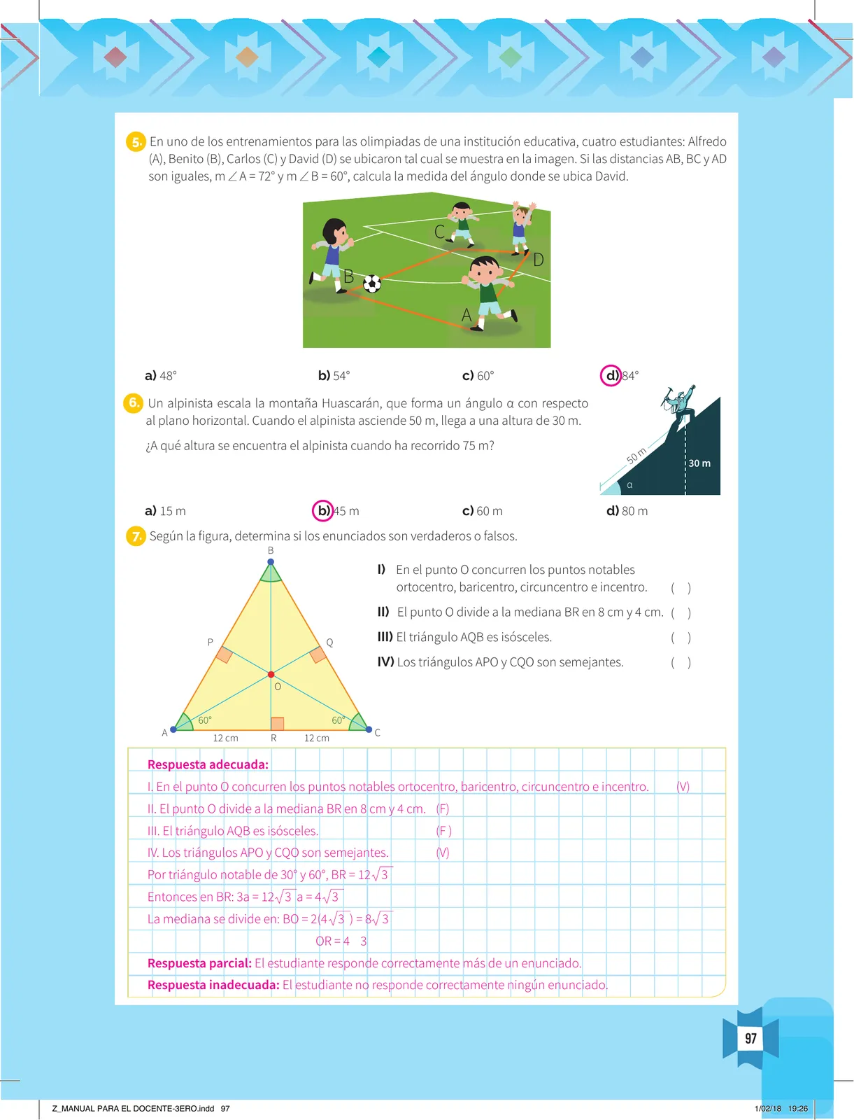 Miniatura página 99 de Resolvamos problemas 3 : manual para el docente 2018 · 2018