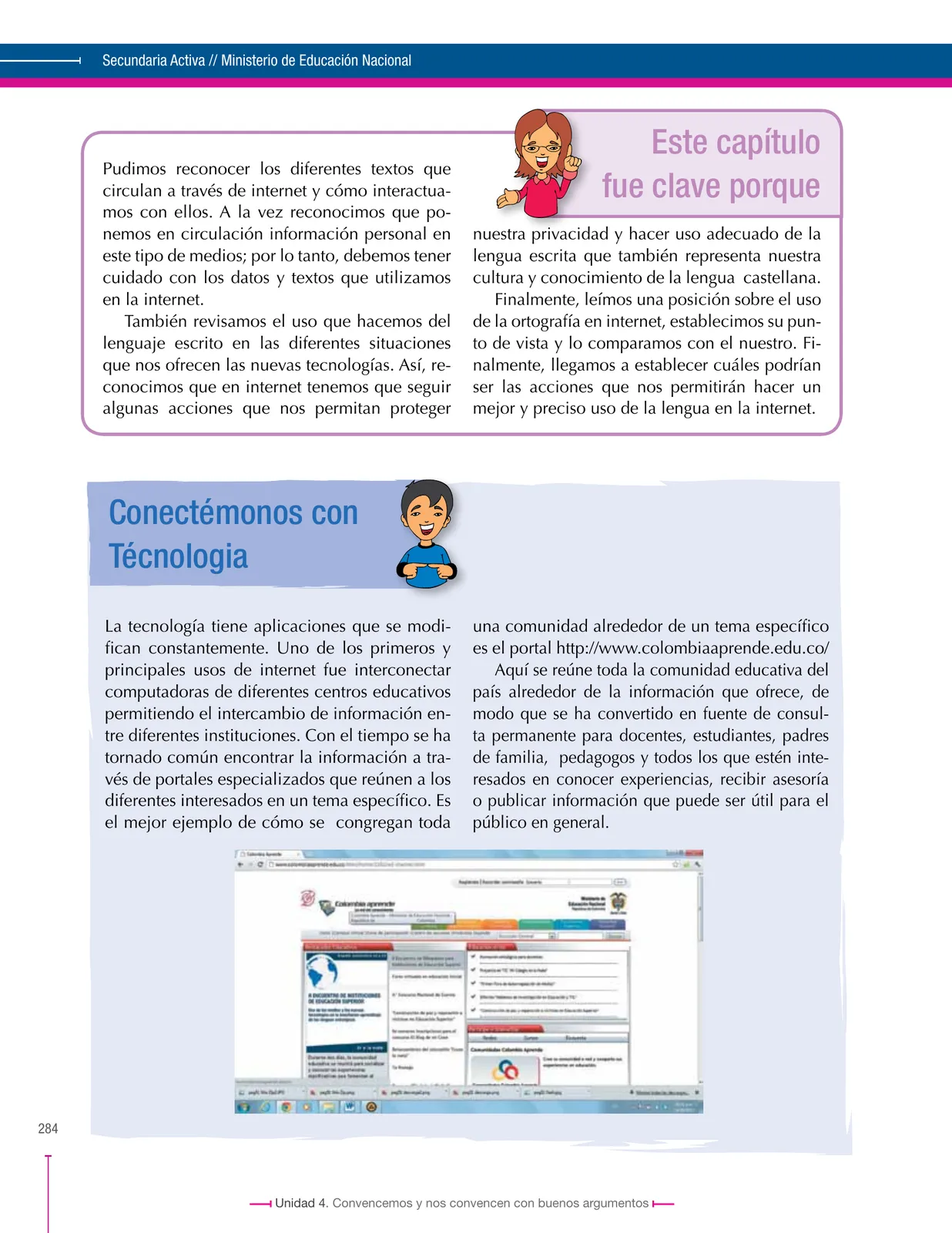Página 284 de Lenguaje 9° · Secundaria Activa