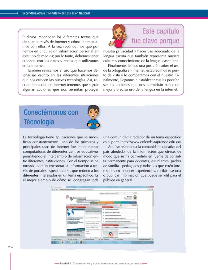 Página 284 de Lenguaje 9° · Secundaria Activa