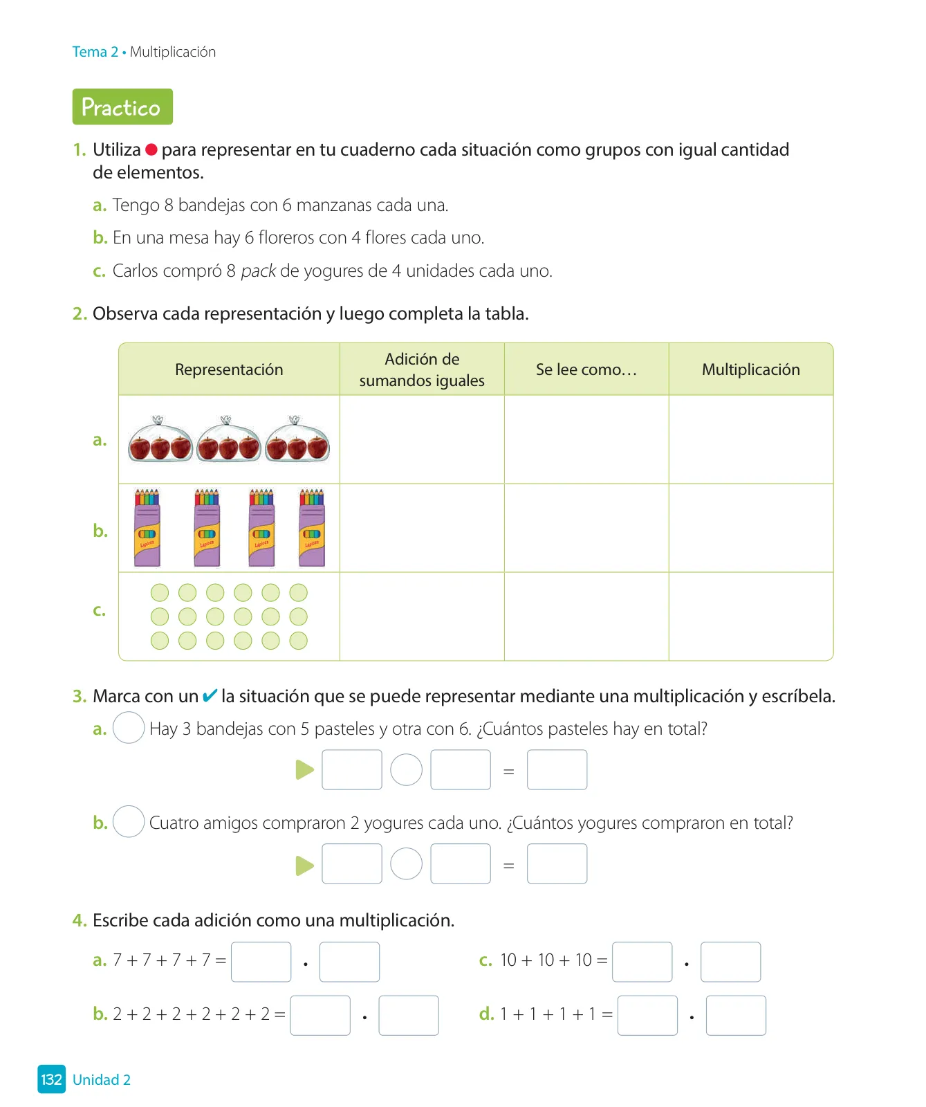 Página 134 de Matemática – Tercero Básico | Texto del Estudiante MINEDUC – Descargar PDF · 2024