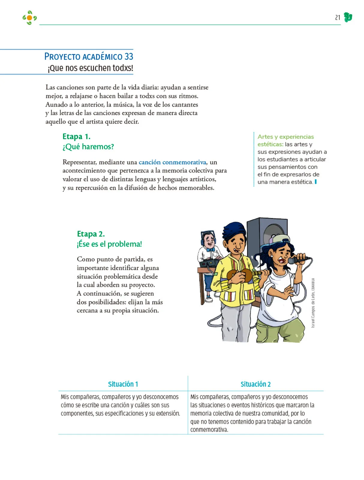 Miniatura página 22 de Colección Nanahuatzin. Nuestro libro de Proyectos.  Tomo III.  Libro de Educación Telesecundaria Grado 3°  Ciclo Escolar 2025 - 2026