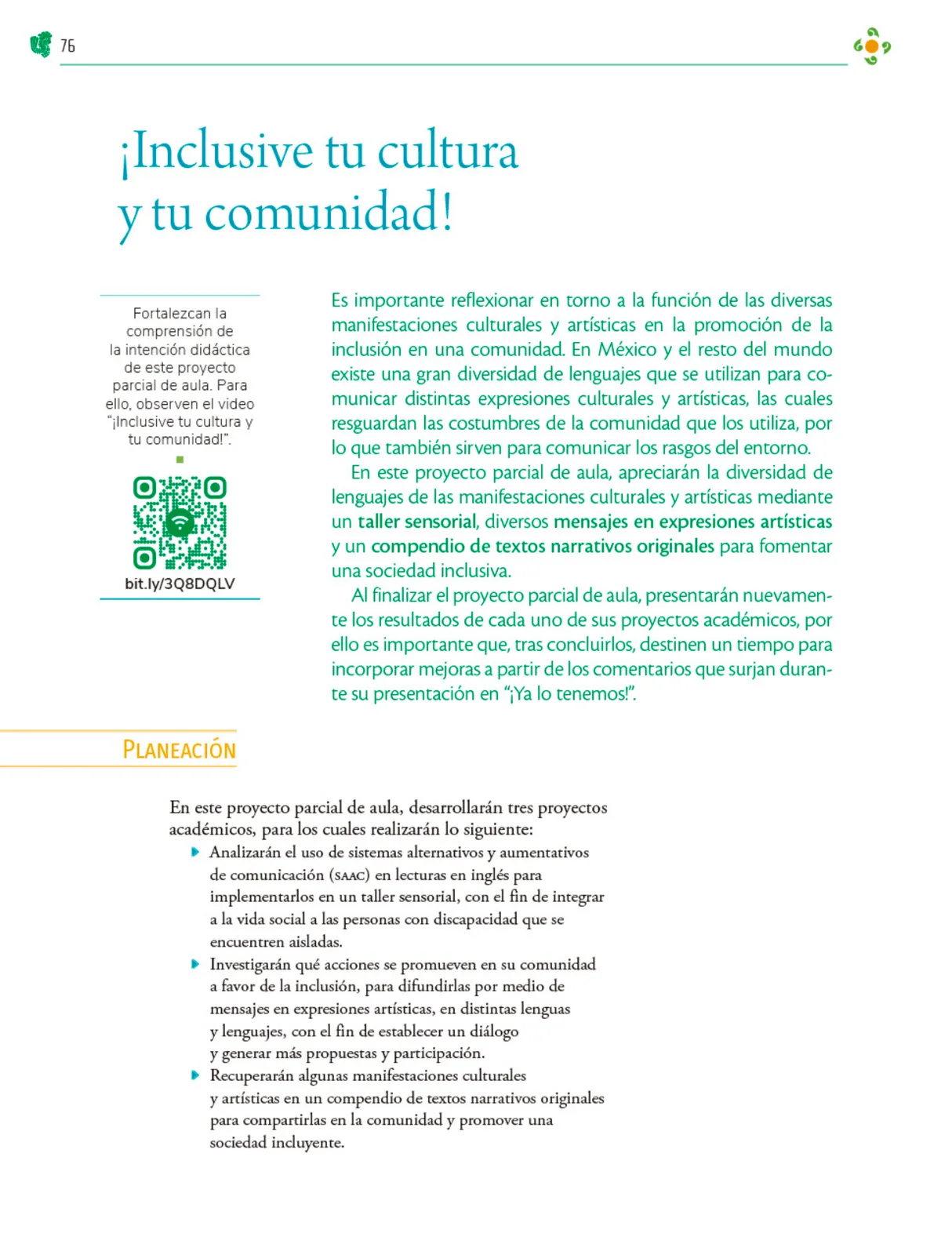 Miniatura página 77 de Colección Sk´asolil. Nuestro libro de Proyectos.  Tomo III.  Libro de Educación Telesecundaria Grado 2°  Ciclo Escolar 2025 - 2026
