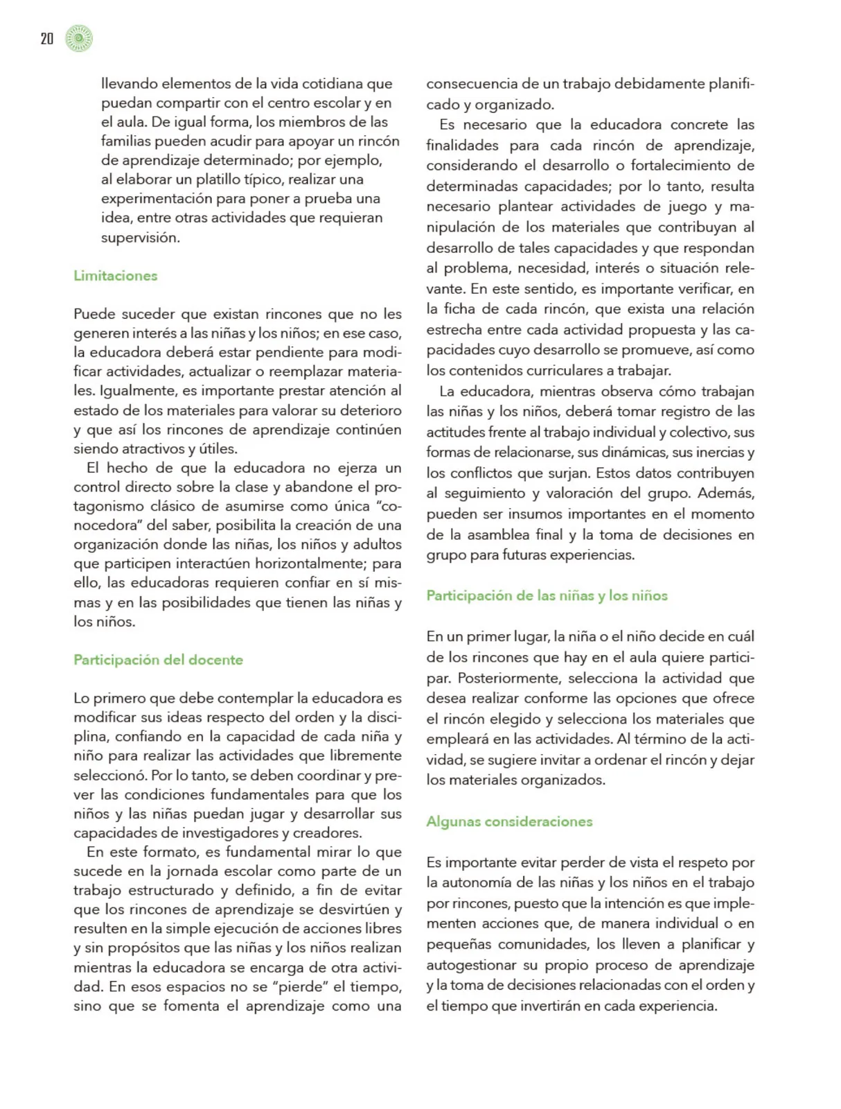 Miniatura página 21 de Modalidades de trabajo para la acción transformadora y el codiseño  Libro de Educación Preescolar Grado 1°, 2°, 3°  Ciclo Escolar 2025 - 2026
