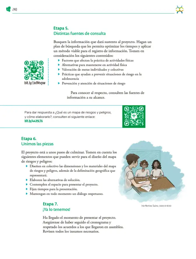 Página 241 de Colección Sk´asolil. Nuestro libro de Proyectos. Tomo II. Libro de Educación Telesecundaria Grado 2° Ciclo Escolar 2025 - 2026