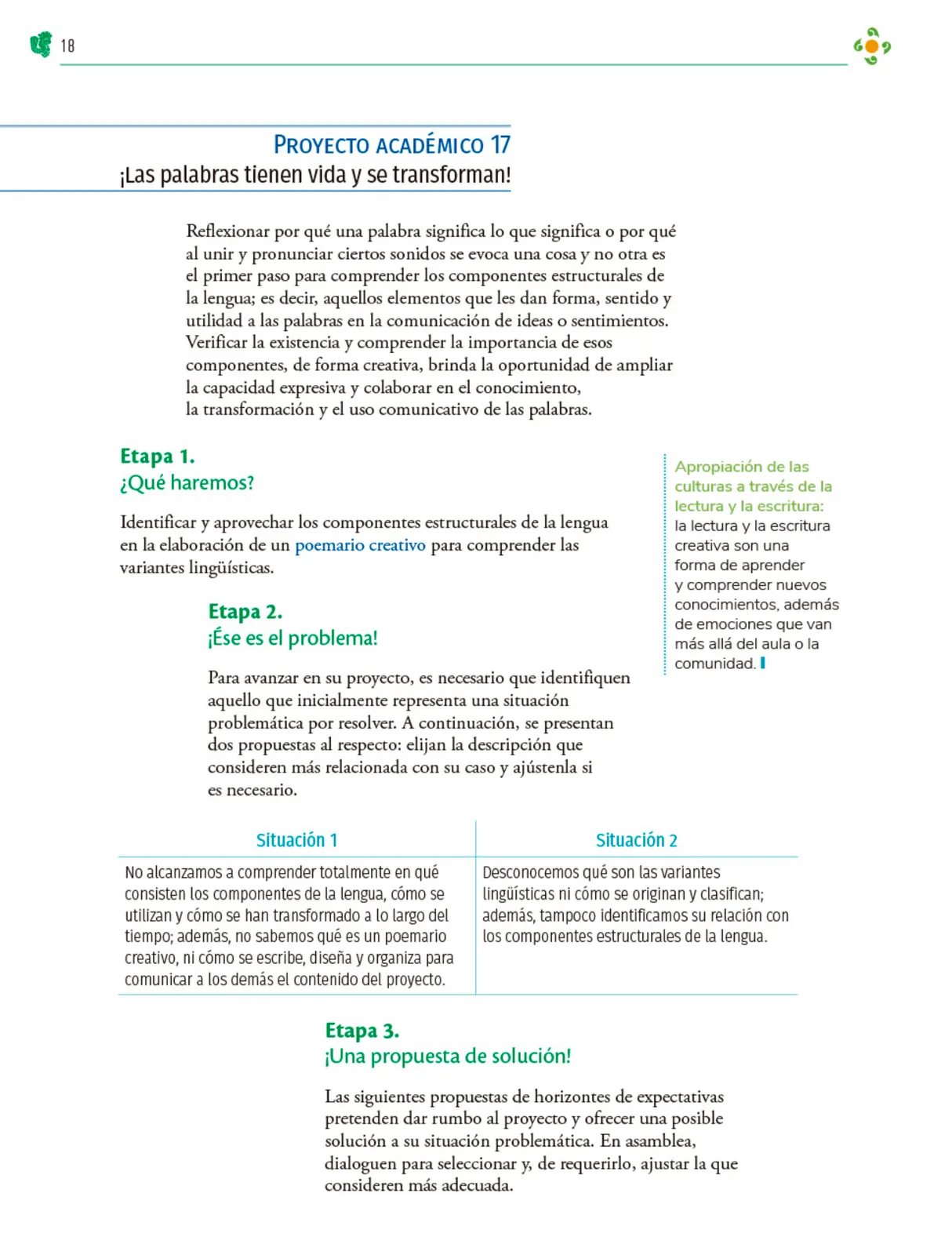 Miniatura página 19 de Colección Nanahuatzin. Nuestro libro de Proyectos.  Tomo II.  Libro de Educación Telesecundaria Grado 3°  Ciclo Escolar 2025 - 2026