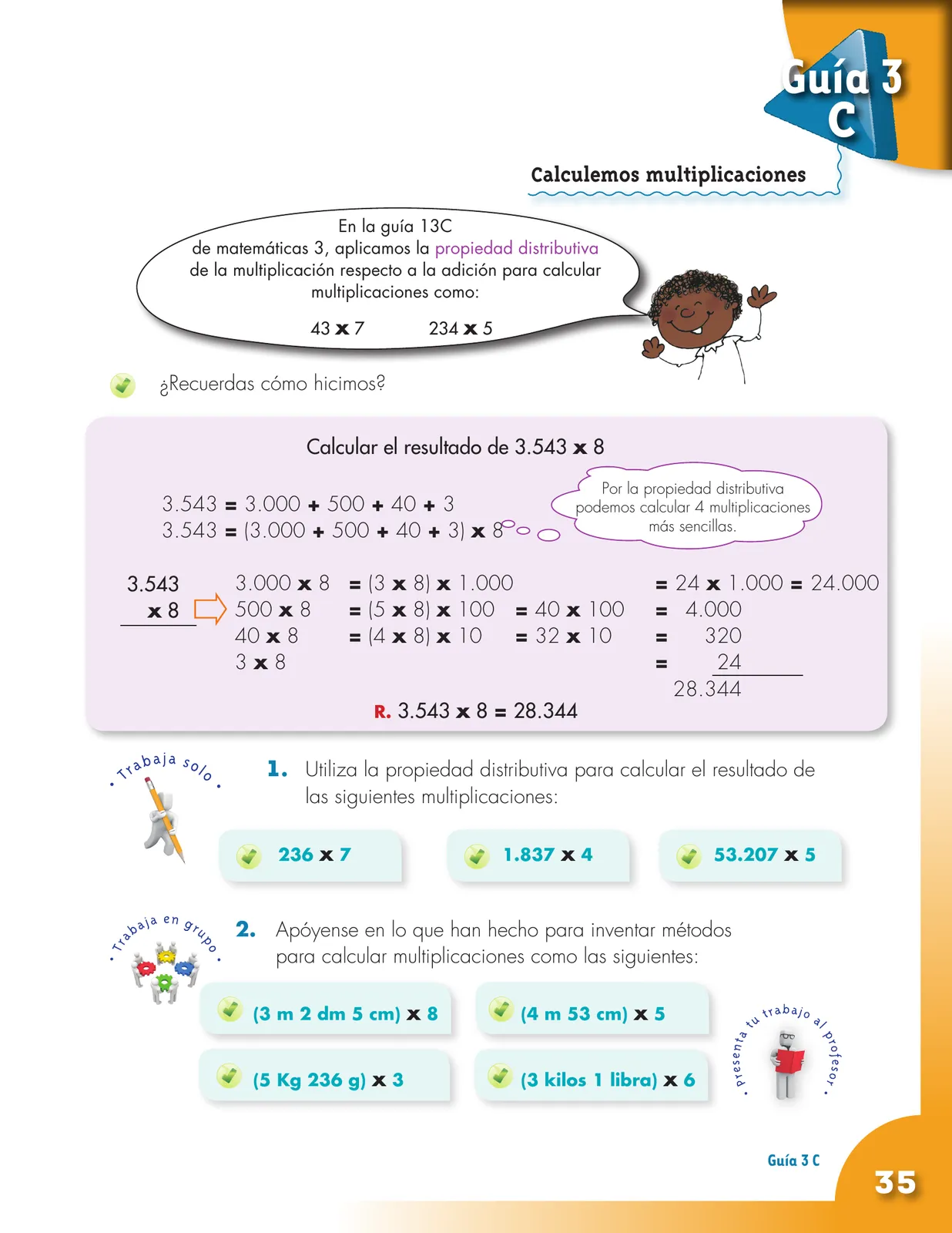Página 35 de Matematica 4° · Cartilla 01