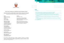 Página de Fascículo para el desarrollo de la competencia Resuelve problemas de cantidad · 2024
