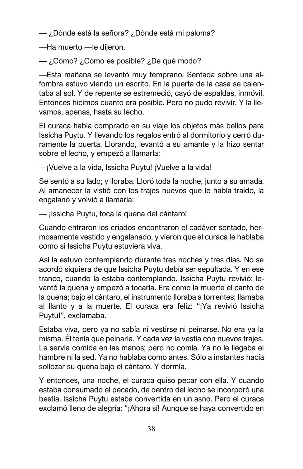 Miniatura página 38 de Arguedas, entre el fuego y el amor : textos seleccionados para estudiantes de Educación Básica · 2021