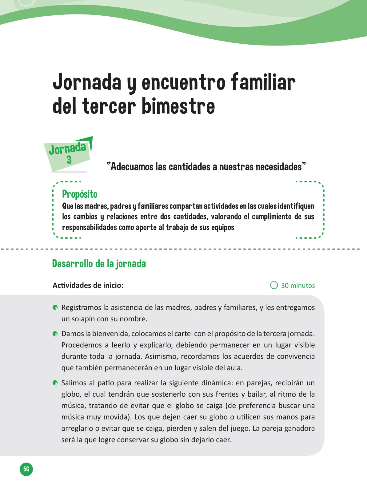 Miniatura página 58 de Guía para el trabajo docente con las familias del ciclo V de Primaria · 2016
