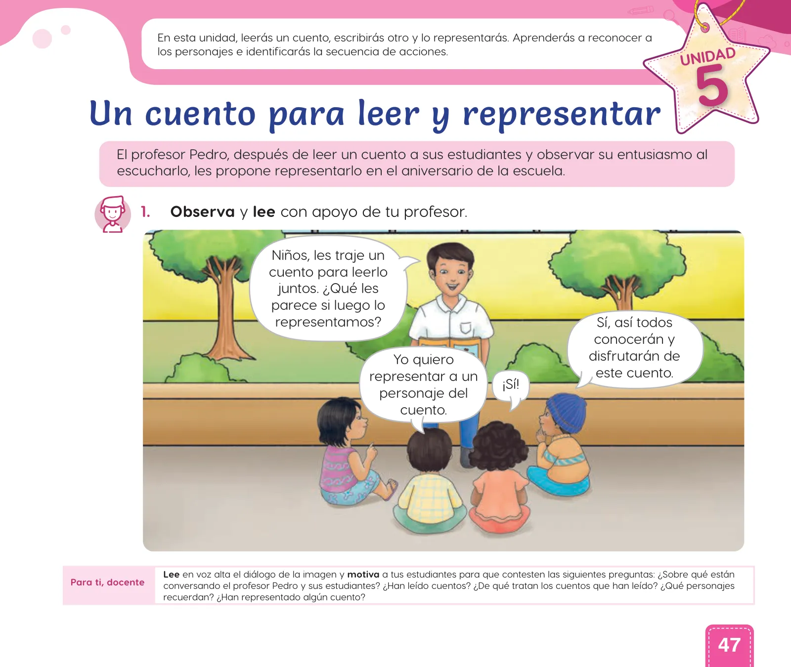 Página 49 de Cuadernillo de Comunicación 1, primer grado de Primaria · 2023