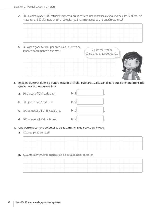 Página 22 de Matemática – Quinto Básico | Texto del Estudiante MINEDUC – Descargar PDF · 2024