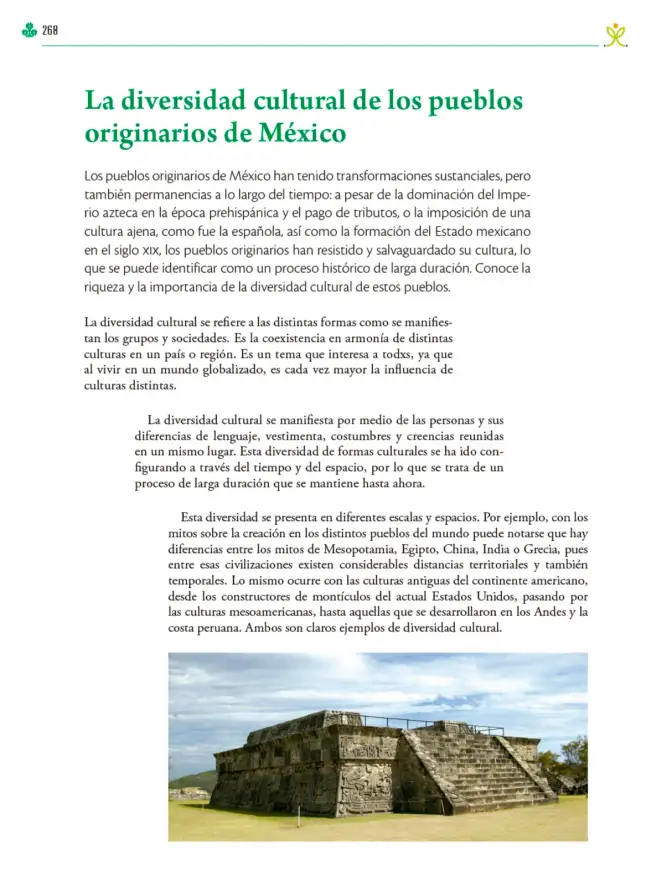 Página 269 de Colección Ximhai. Ética, naturaleza y sociedades. Libro de Educación Telesecundaria Grado 1° Ciclo Escolar 2025 - 2026