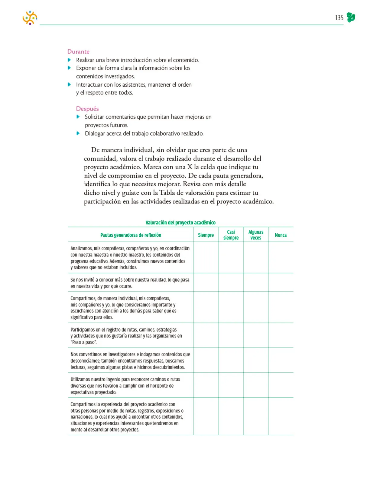 Página 136 de Colección Ximhai. Nuestro libro de Proyectos. Tomo I.   Libro de Educación Telesecundaria Grado 1°  Ciclo Escolar 2025 - 2026