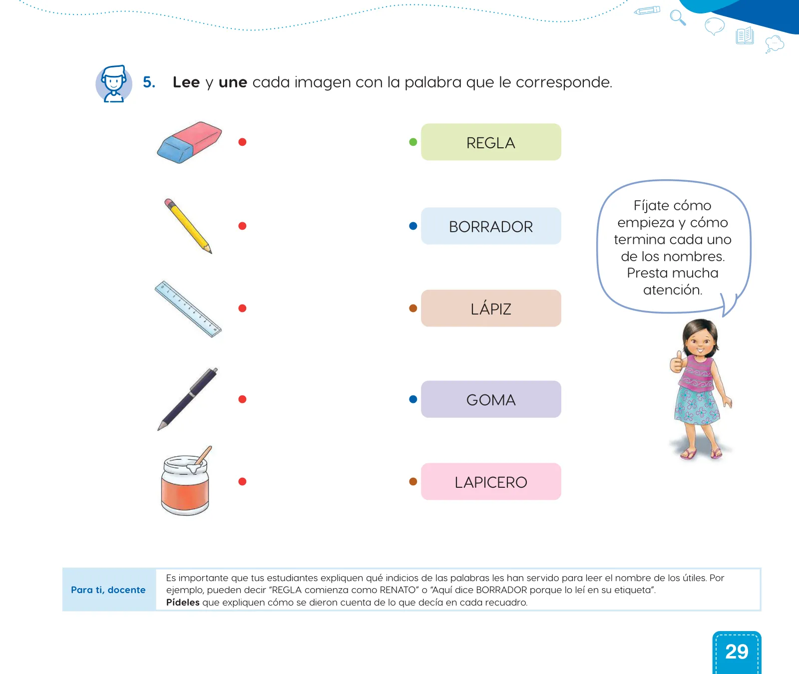 Página 31 de Cuadernillo de Comunicación 1. Primer grado de Primaria · 2024