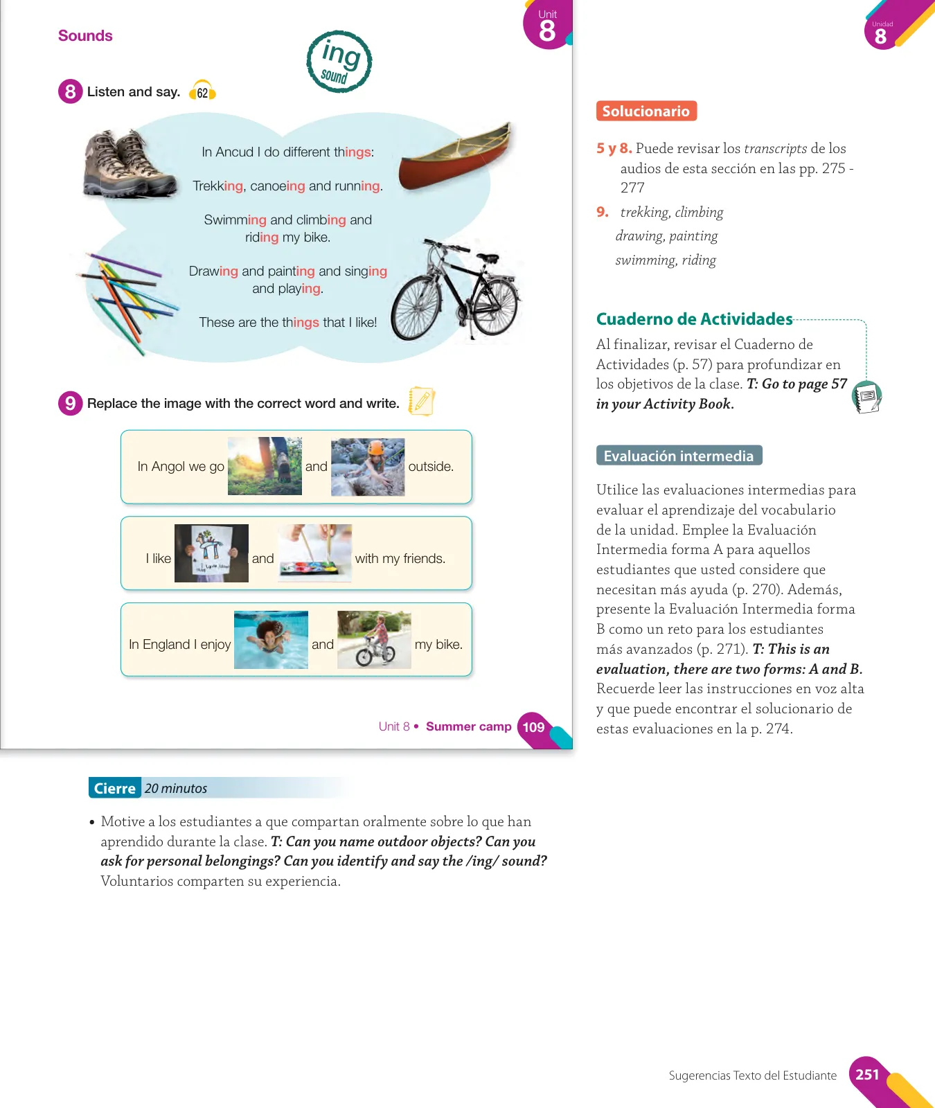 Página 115 de Inglés – Cuarto Básico | Texto del Estudiante MINEDUC – Descargar PDF · 2024
