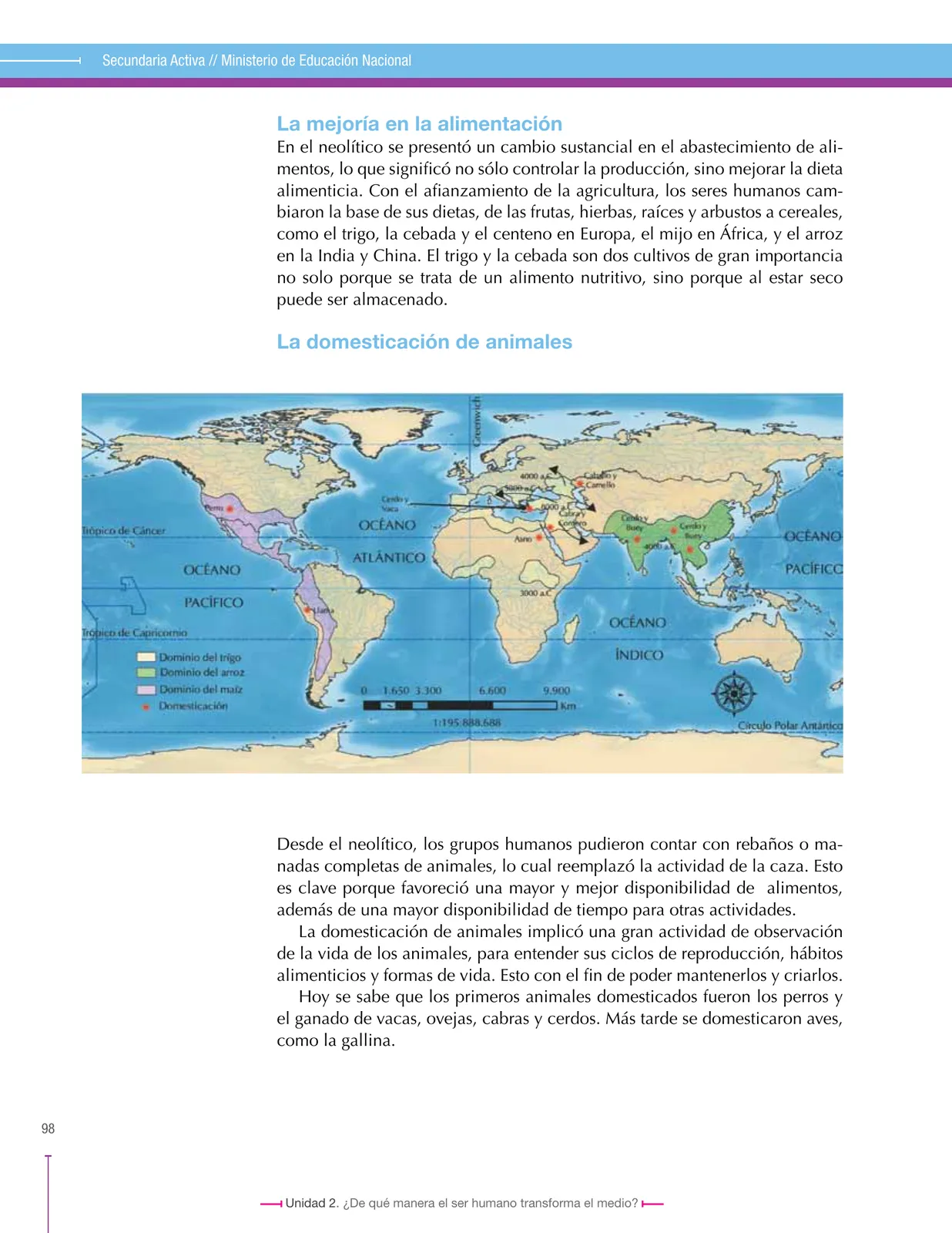 Página 98 de Ciencias Sociales 6° · Secundaria Activa