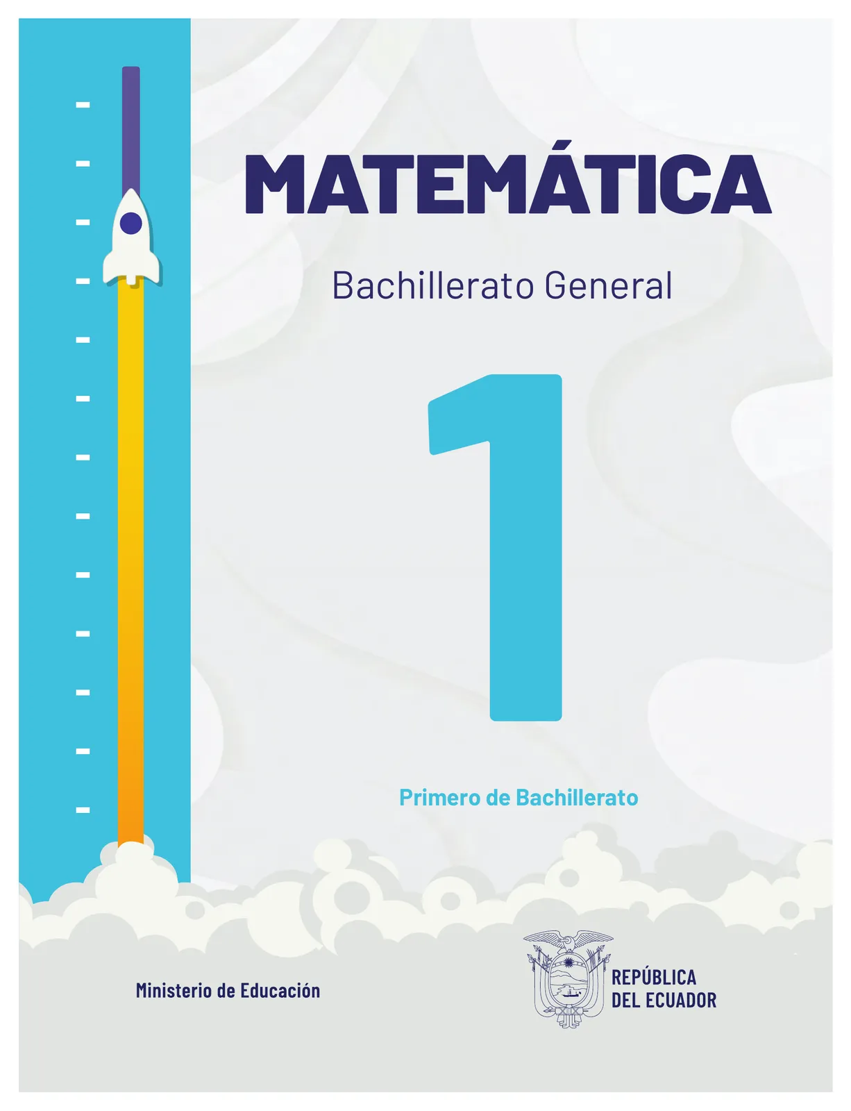 Portada de Matematica · 1ro BGU · 2024